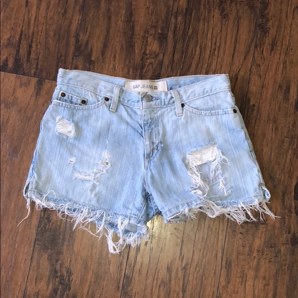 GAP Pants - Hand-distressed Gap Jean shorts